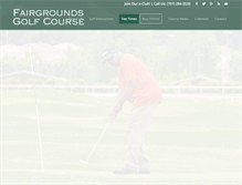 Tablet Screenshot of fairgroundsgolfcourse.com